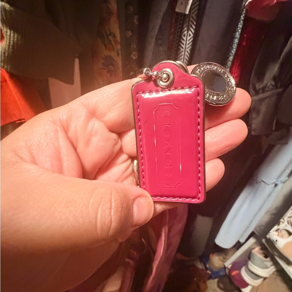 Pink Signature-Pattern Hobo/File Bag - Picture 5 of 9